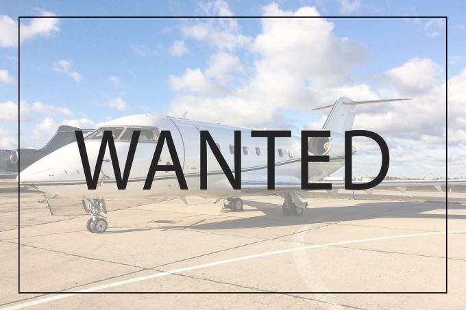 private jet wanted